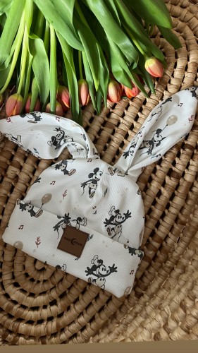 Czapka Królik - wzór Myszka Mickey 
