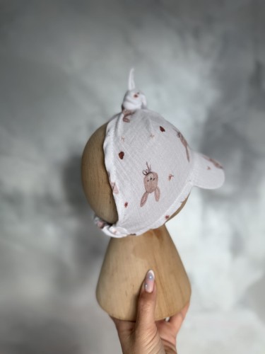 Chustka Muślin na gumce - króliczki 