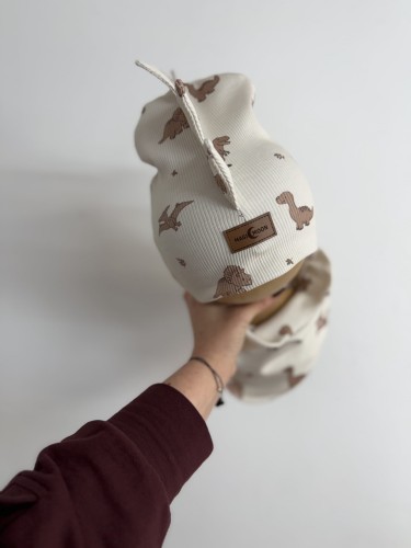 Zestaw na obwod głowy 44-47 cm czapka + komin