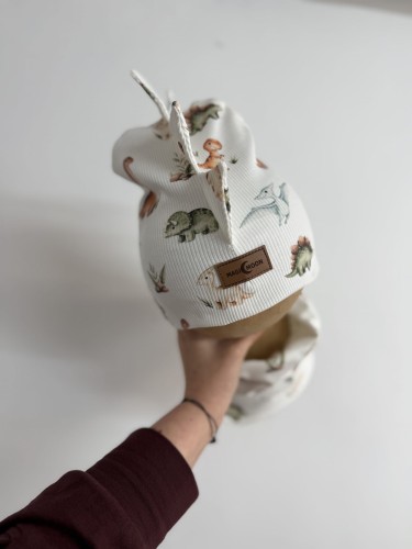 Zestaw na obwod głowy 44-47 cm czapka + komin 