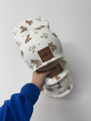Zestaw na obwod głowy obwod głowy 46-49 cm czapka komin